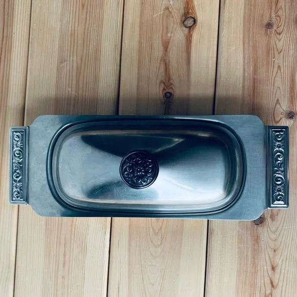 International Decorators Stainless Butter Dish - Picture 6 of 9